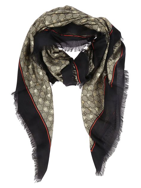 gucci bee scarves|Gucci Gg Bees Silk Scarf .